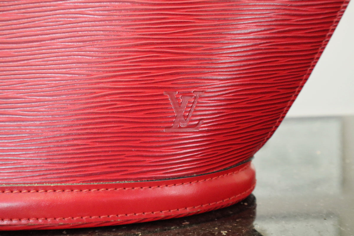 Louis Vuitton Castillan Red Epi Leather Saint Jacques Shopper Tote Bag