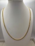 14k Yellow Gold Rope Chain