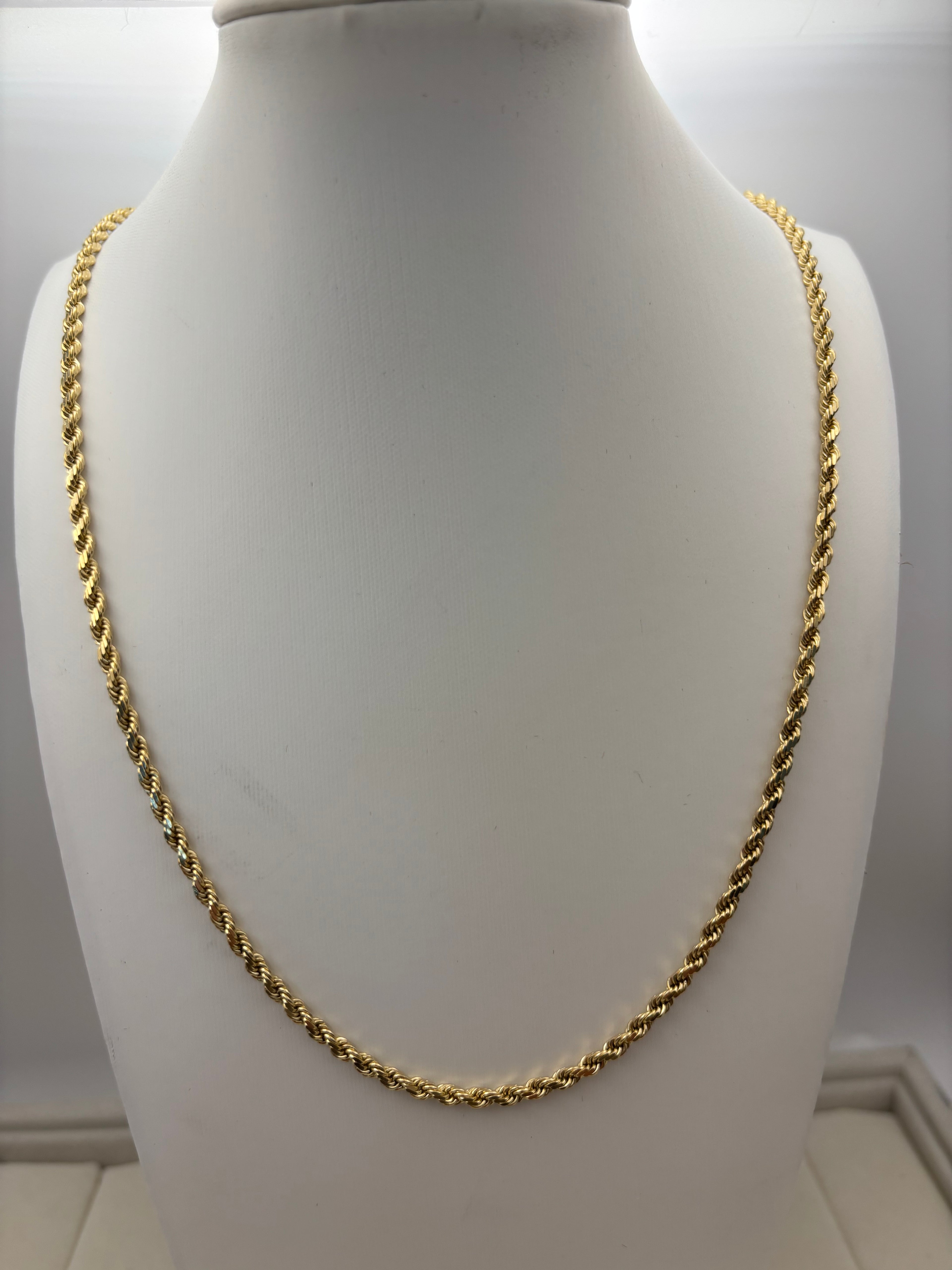 14k Yellow Gold Rope Chain