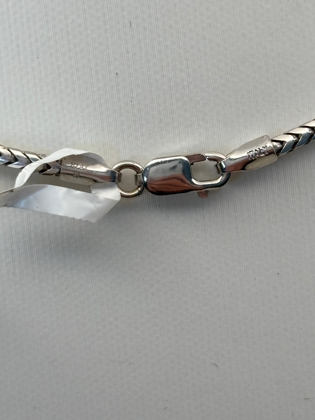 10k White Gold Snake Chain