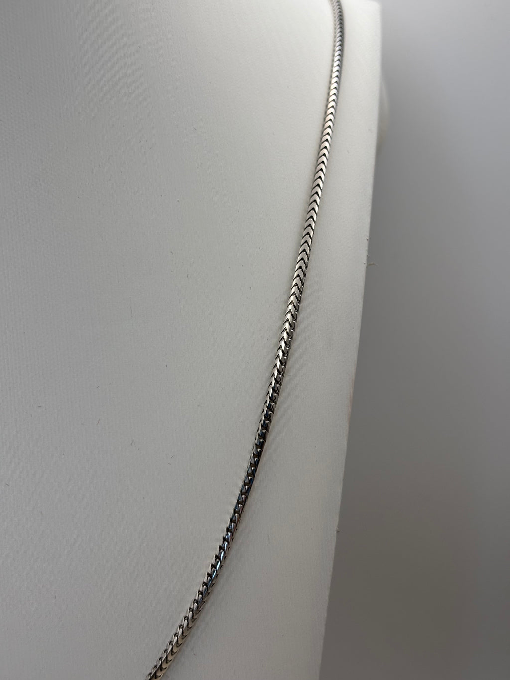10k White Gold Snake Chain