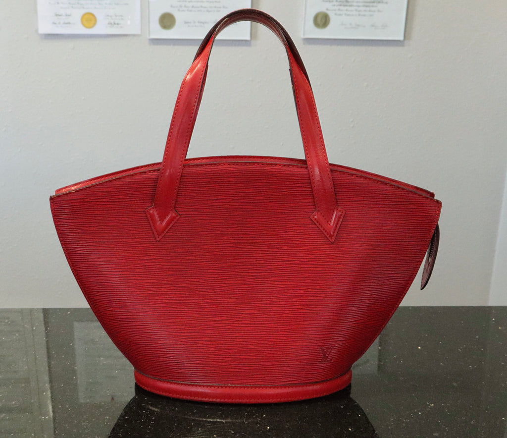 Louis Vuitton Castillan Red Epi Leather Saint Jacques Shopper Tote Bag