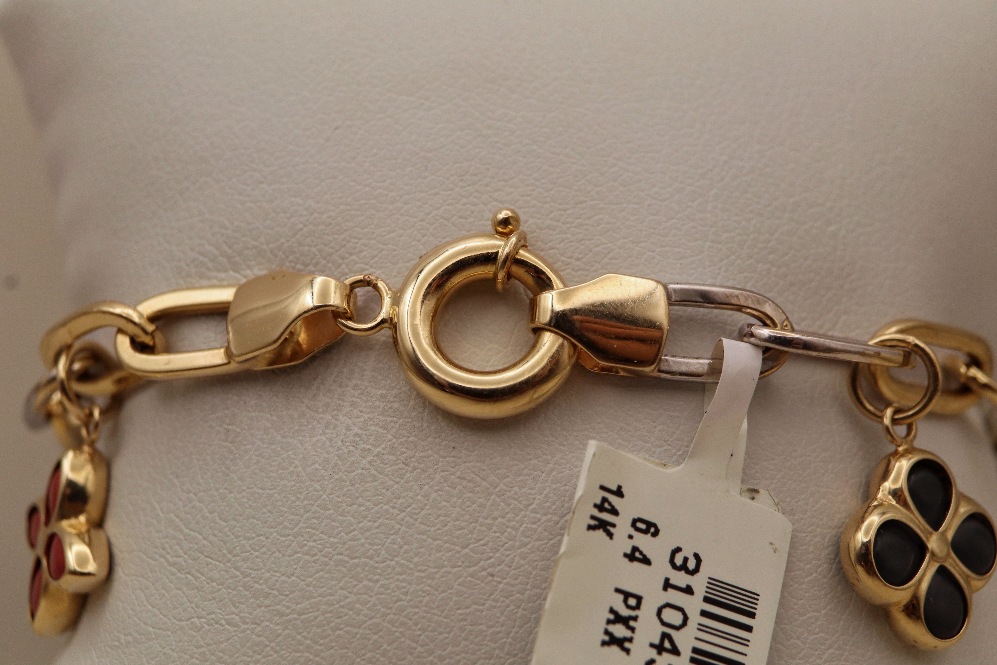 14k Yellow Gold Charm Bracelet