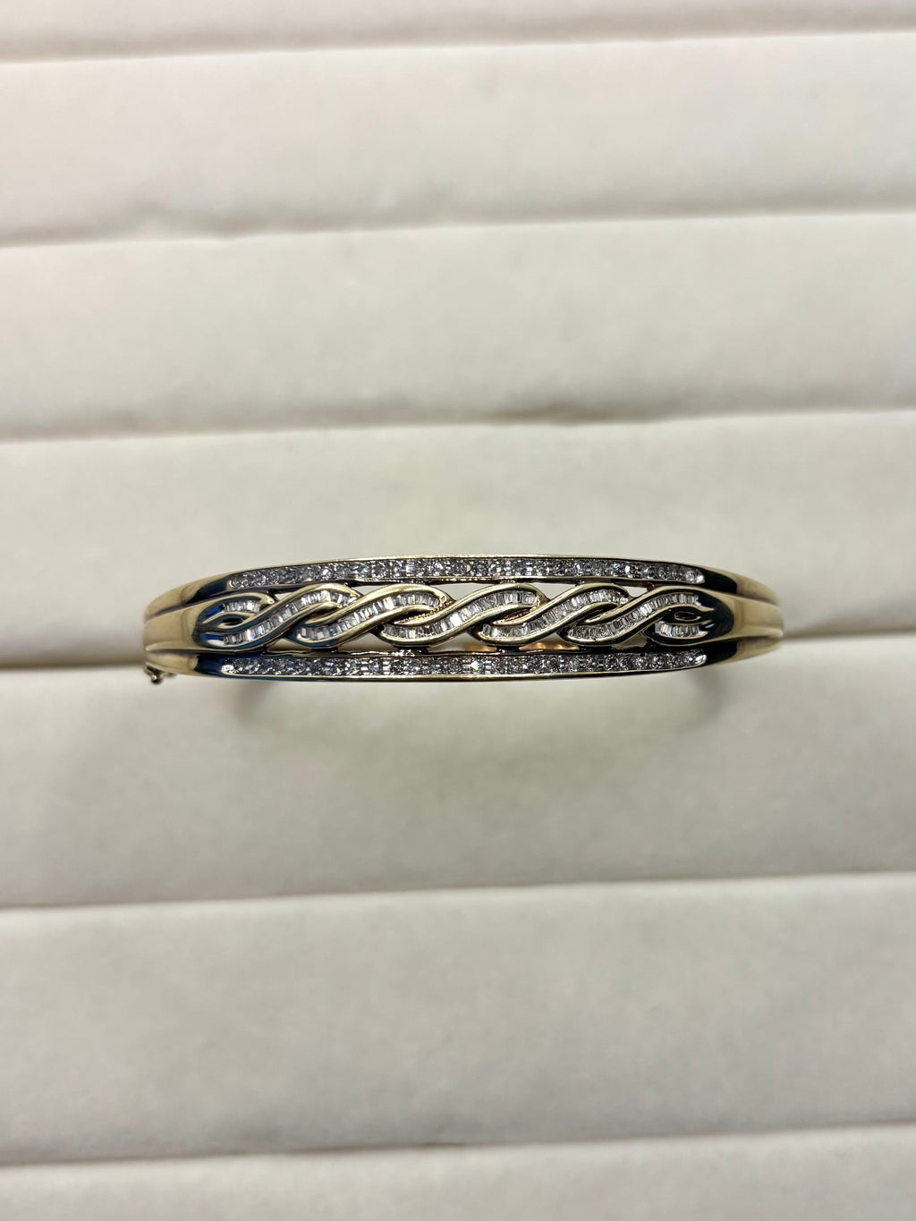 10K Gold Baguette Style Bangle | Empire Jewelry and Loan