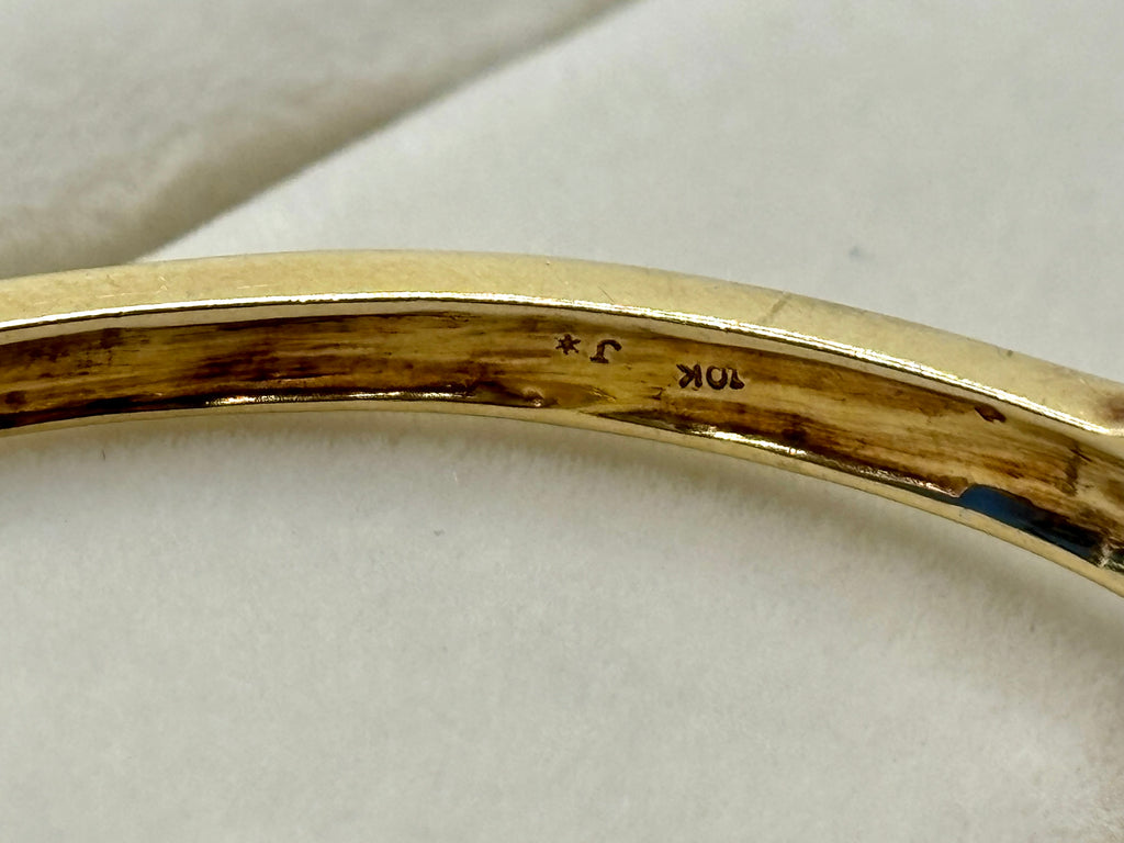 10K Gold Baguette Style Bangle | Empire Jewelry and Loan