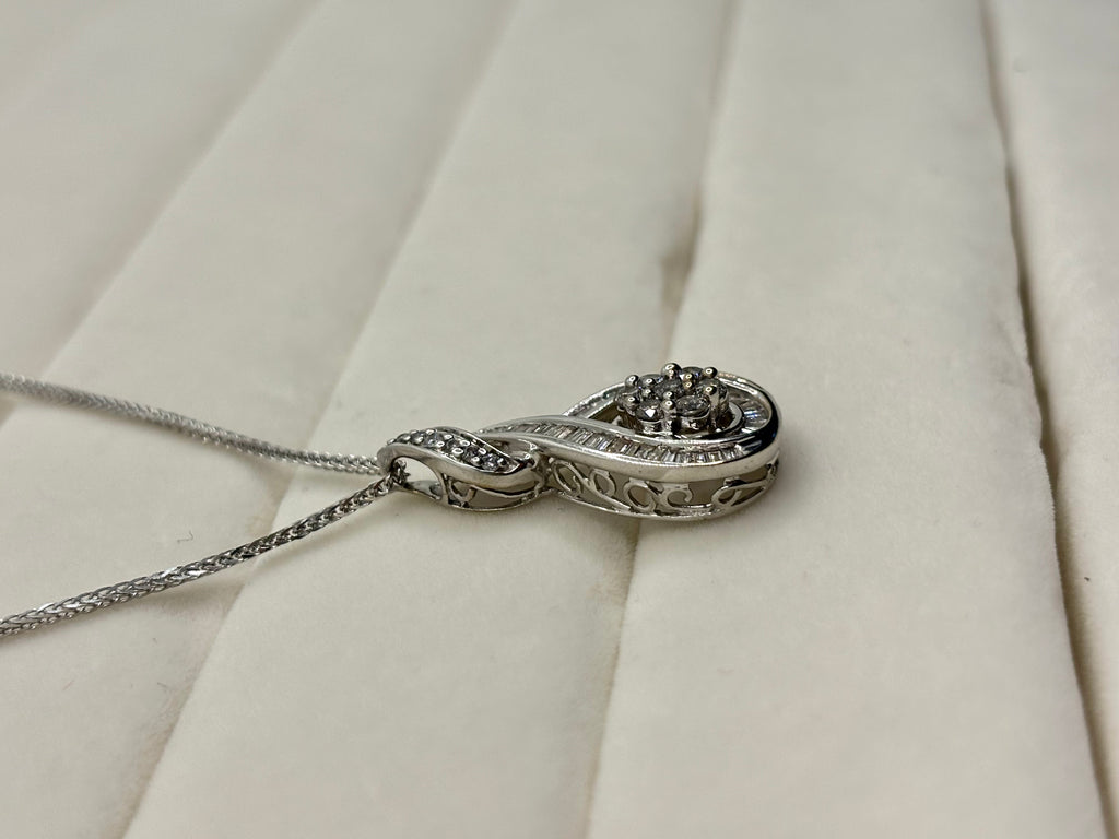 10K Gold Diamond Teardrop Pendant | Empire Jewelry and Loan