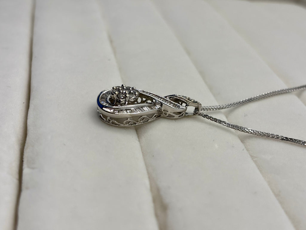10K Gold Diamond Teardrop Pendant | Empire Jewelry and Loan