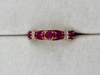 10K Rose Gold Ruby White Stripe Ring | Empire Jewelry and Loan