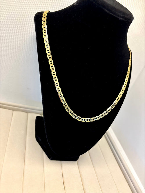 10K Yellow Gold Mariner Link Chain Necklace – 22 Inches | Empire Jewelry and Loan