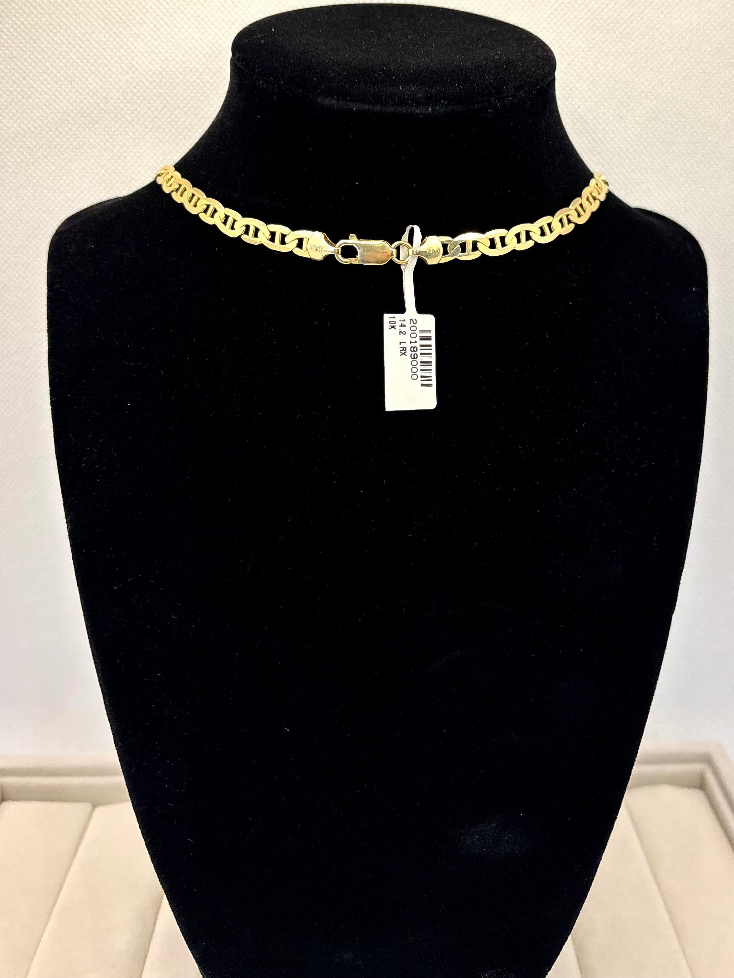 10K Yellow Gold Mariner Link Chain Necklace – 22 Inches | Empire Jewelry and Loan