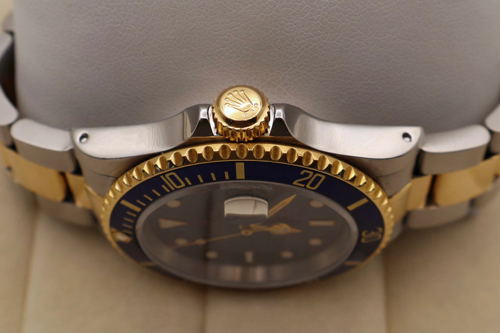 Rolex Submariner Date Two-Tone "Bluesy" Blue Dial 18K Gold & Steel (Ref. 16613)