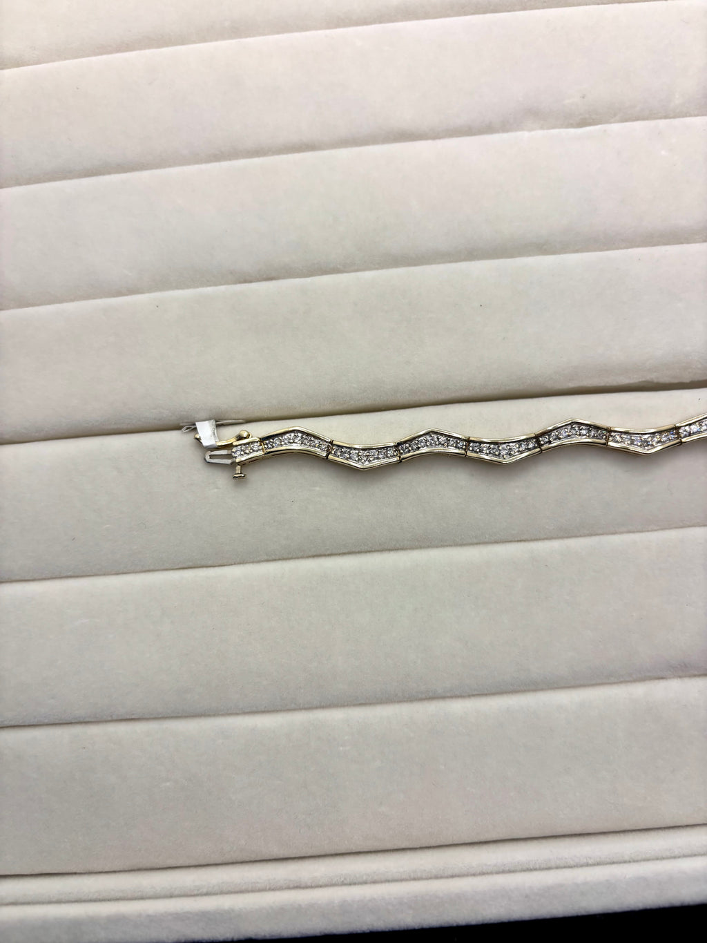 14K Diamond Wave Bracelet | Empire Jewelry and Loan