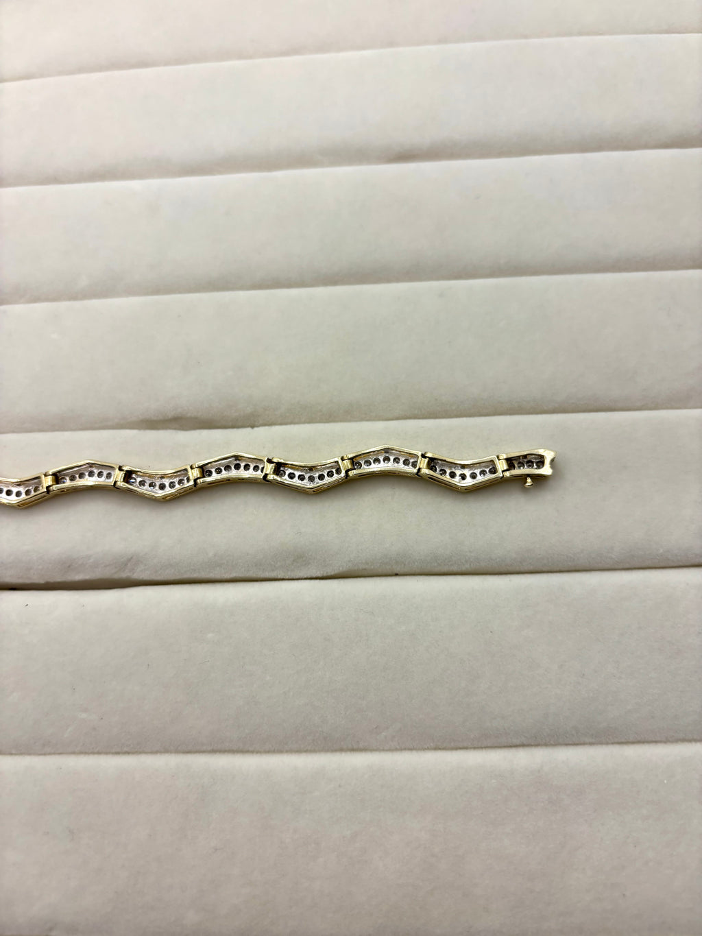 14K Diamond Wave Bracelet | Empire Jewelry and Loan