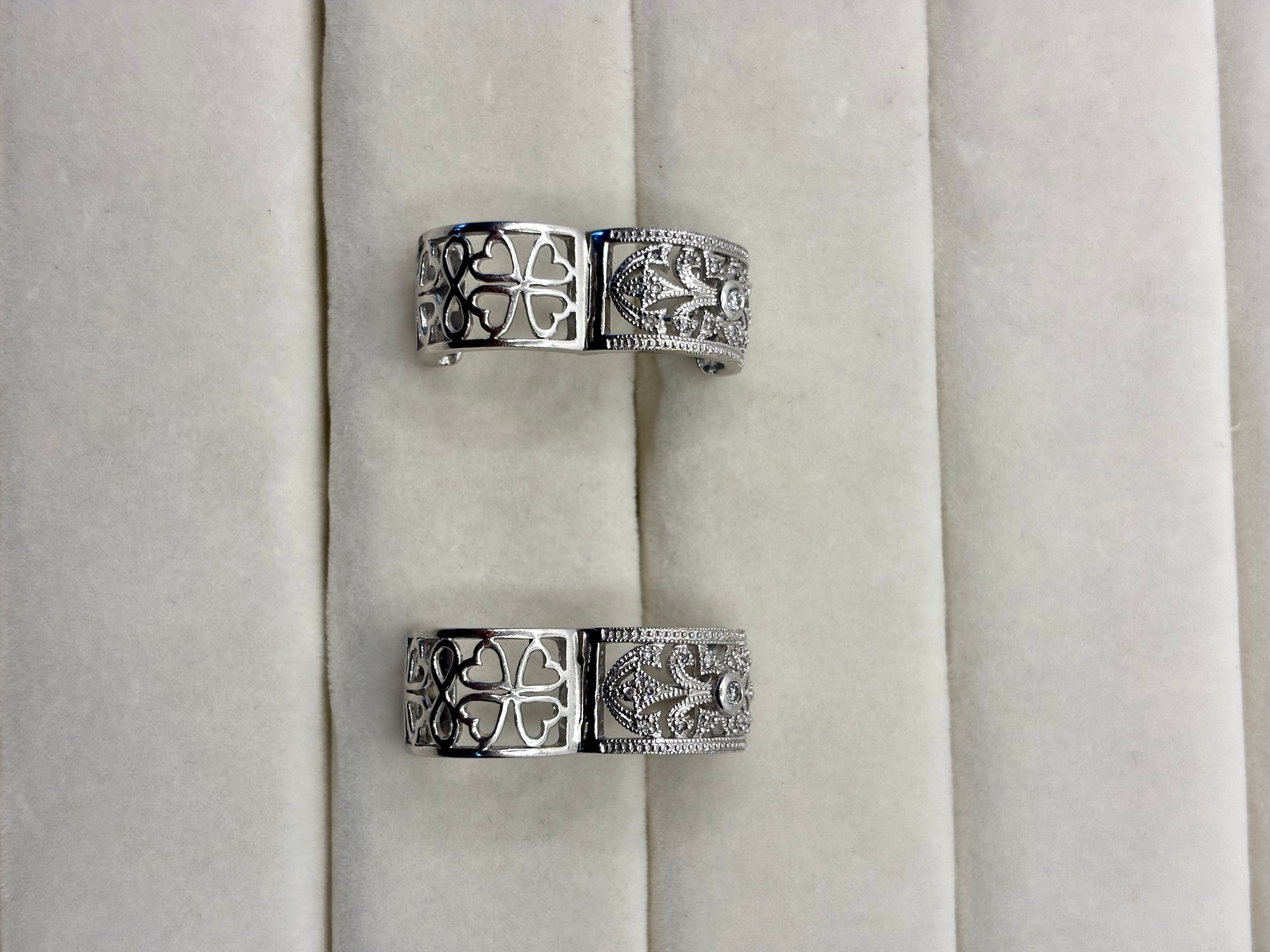 14K Gold Diamond Hoop Earrings | Empire Jewelry and Loan