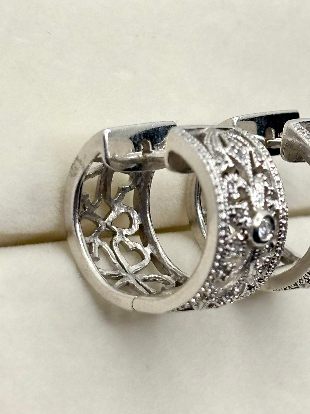 14K Gold Diamond Hoop Earrings | Empire Jewelry and Loan