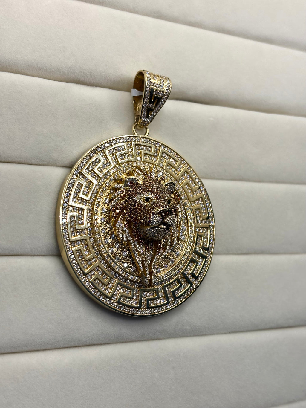 14K Gold Greek Lion Diamond Pendant | Empire Jewelry and Loan