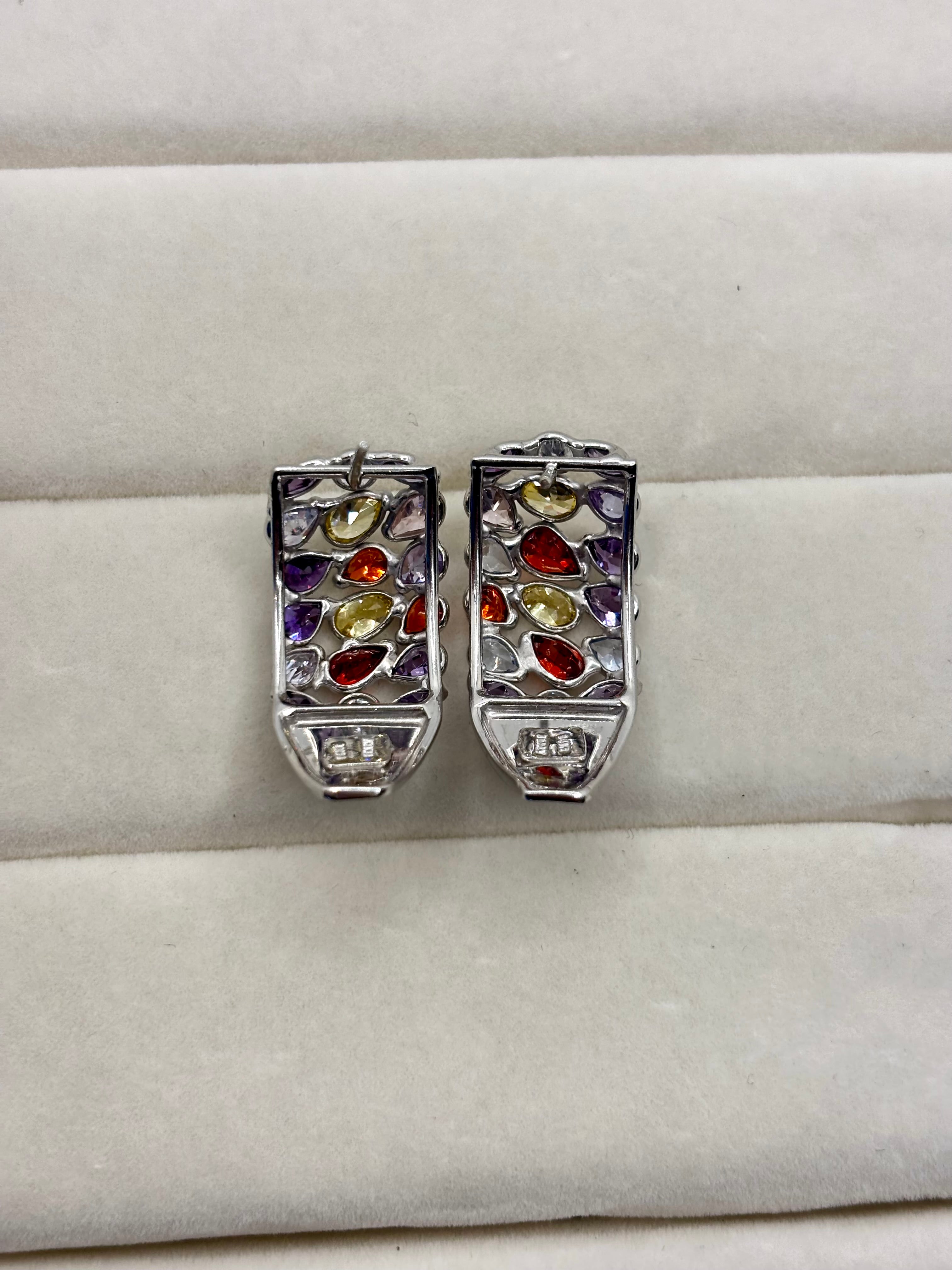 14K Gold Multi Gemstone Earrings | Empire Jewelry and Loan