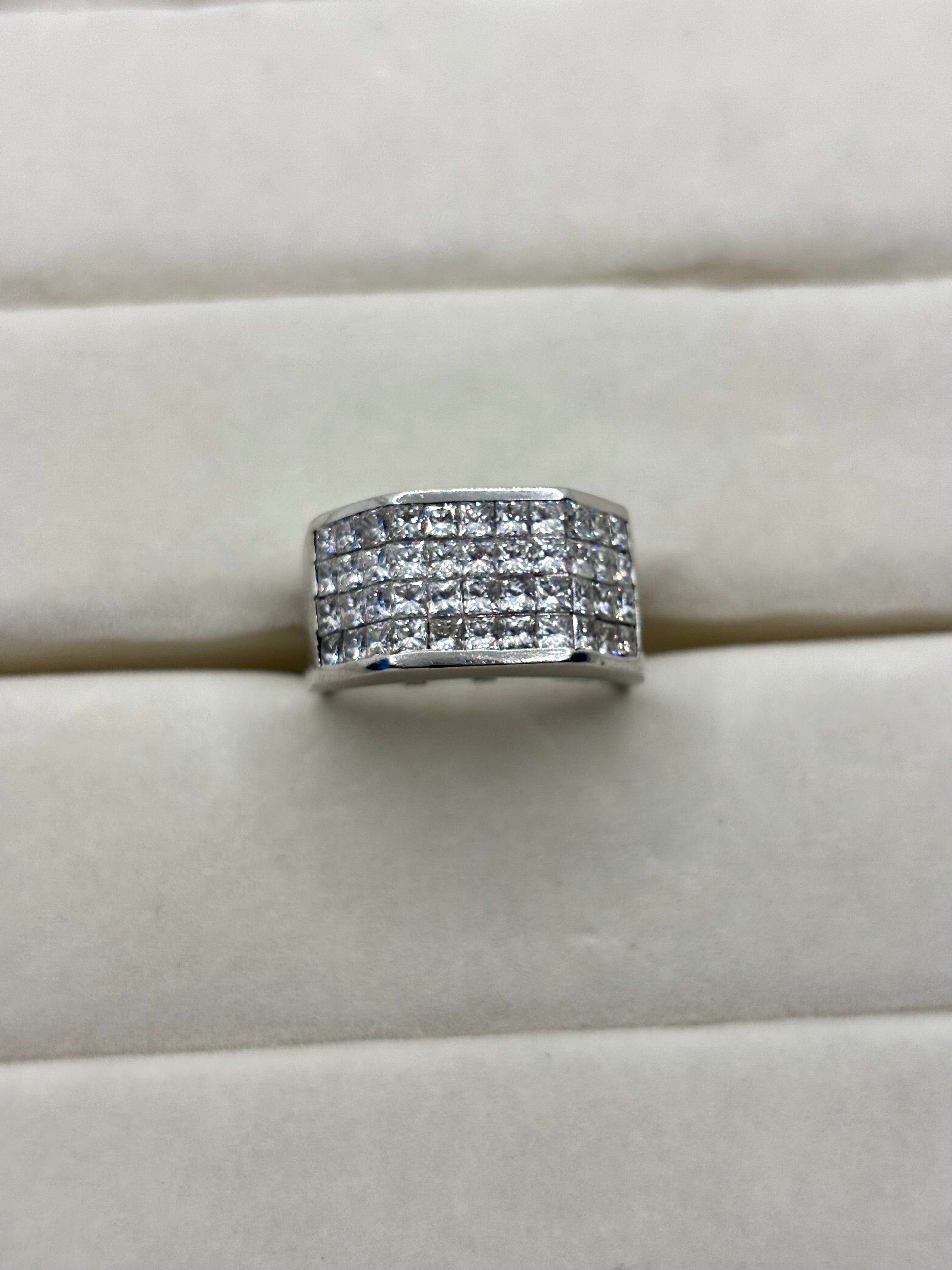 14K Gold Multi-Row Diamond Ring | Empire Jewelry and Loan