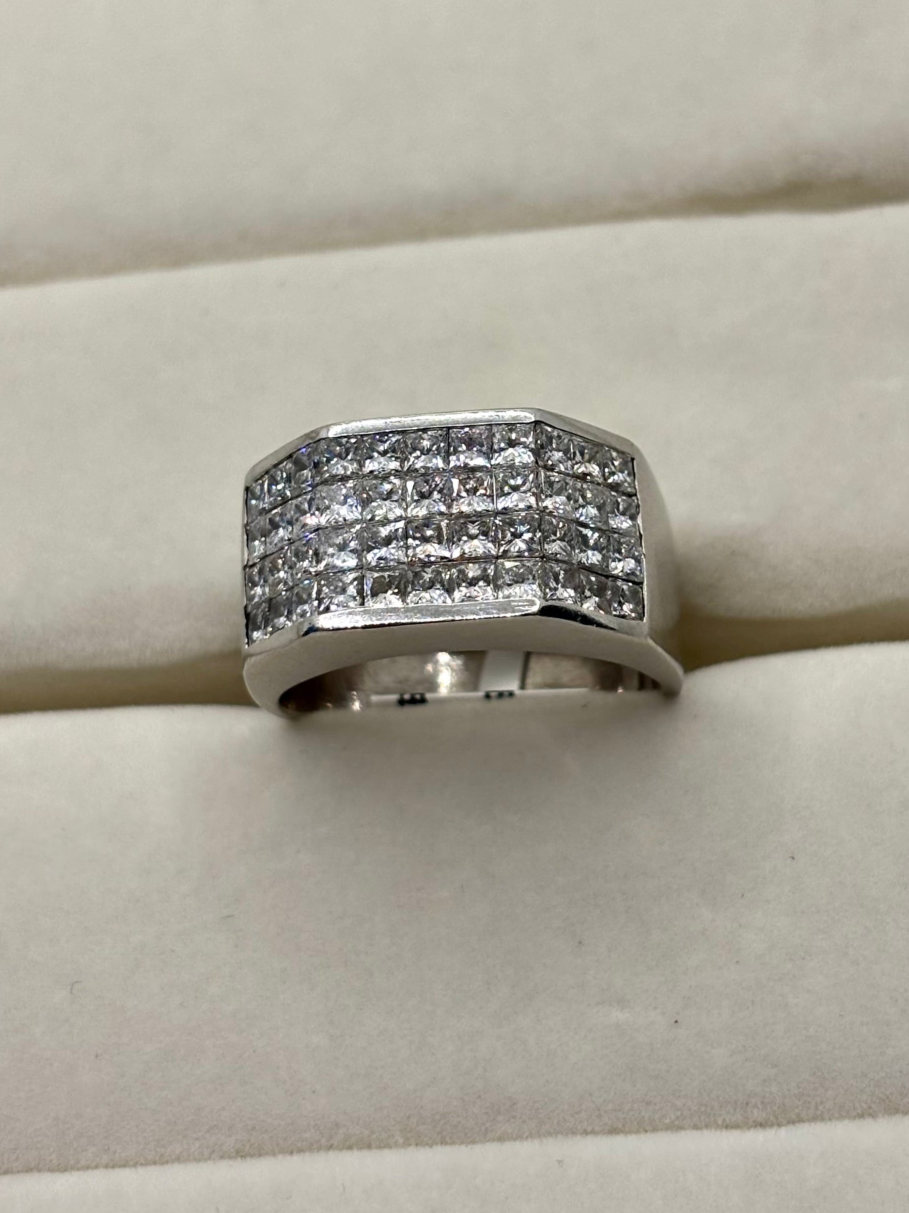 14K Gold Multi-Row Diamond Ring | Empire Jewelry and Loan