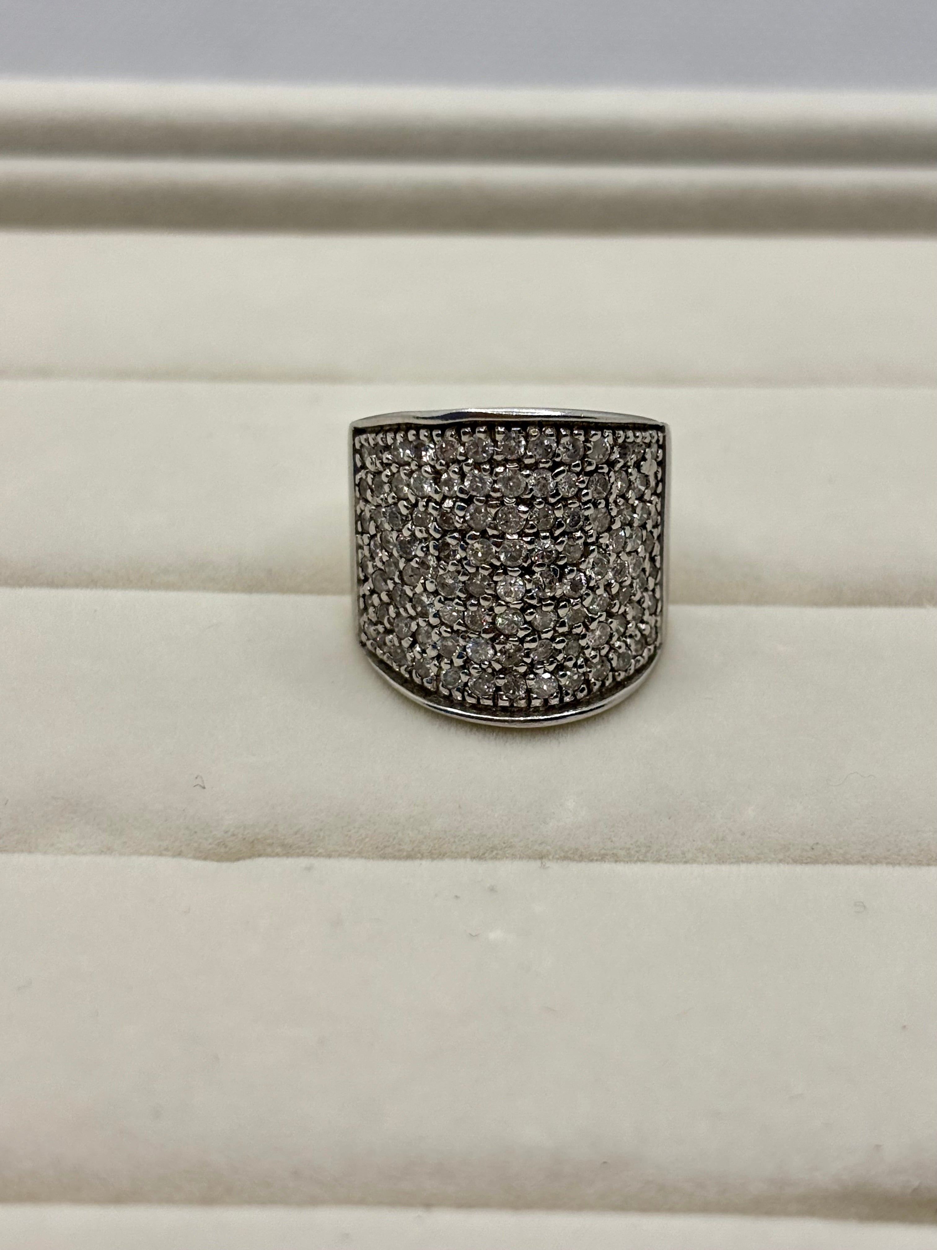 14K Gold Wide Diamond Ring | Empire Jewelry and Loan