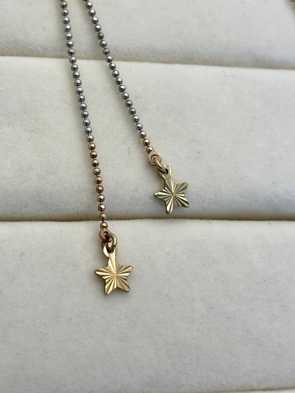14K Tri-Color Dangle Star Earrings | Empire Jewelry and Loan