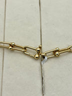 14K Tri-Color Gold Paperclip Chain Necklace | Empire Jewelry and Loan