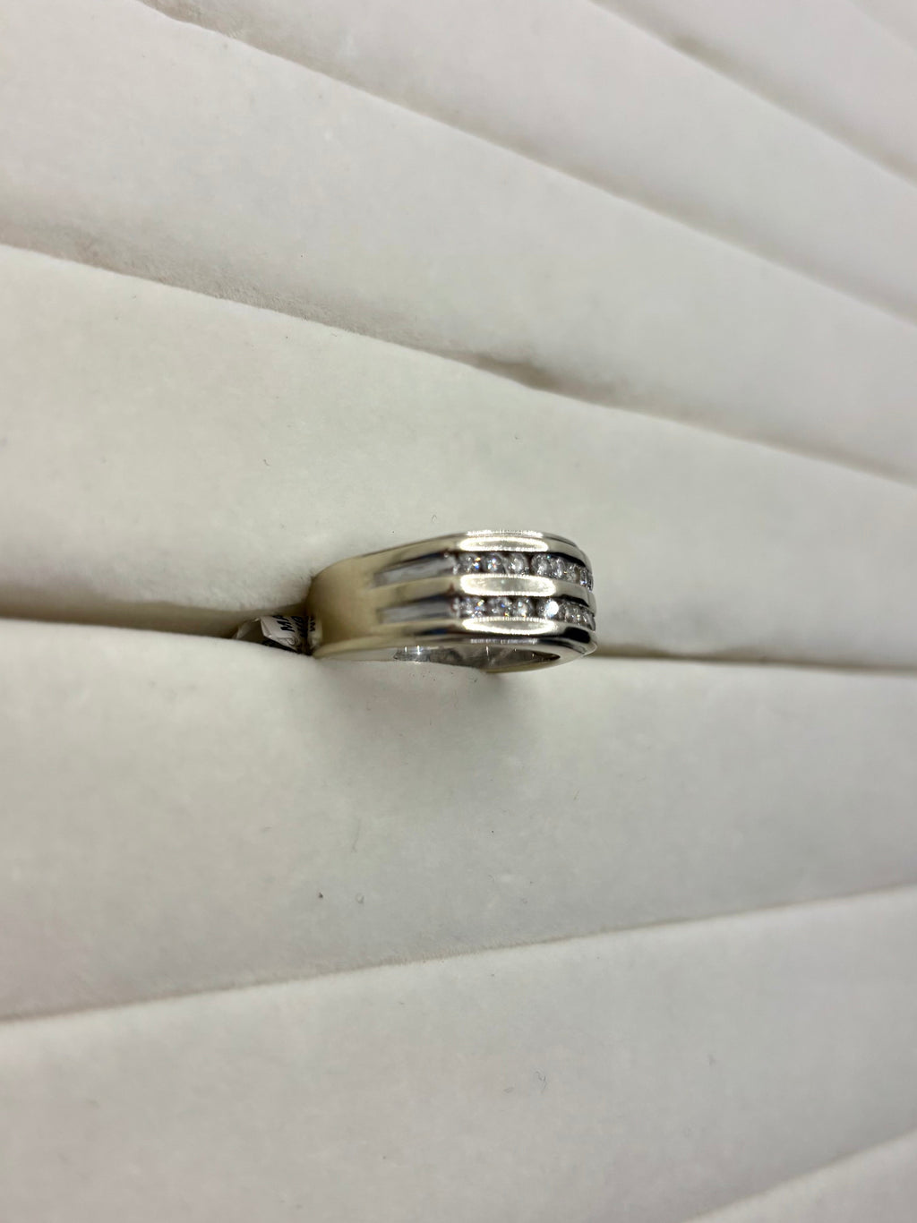 14K White Gold Multi Row Diamond Ring | Empire Jewelry and Loan