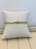 14K Yellow Gold Bangle Natural Three Diamond | Empire Jewelry and Loan