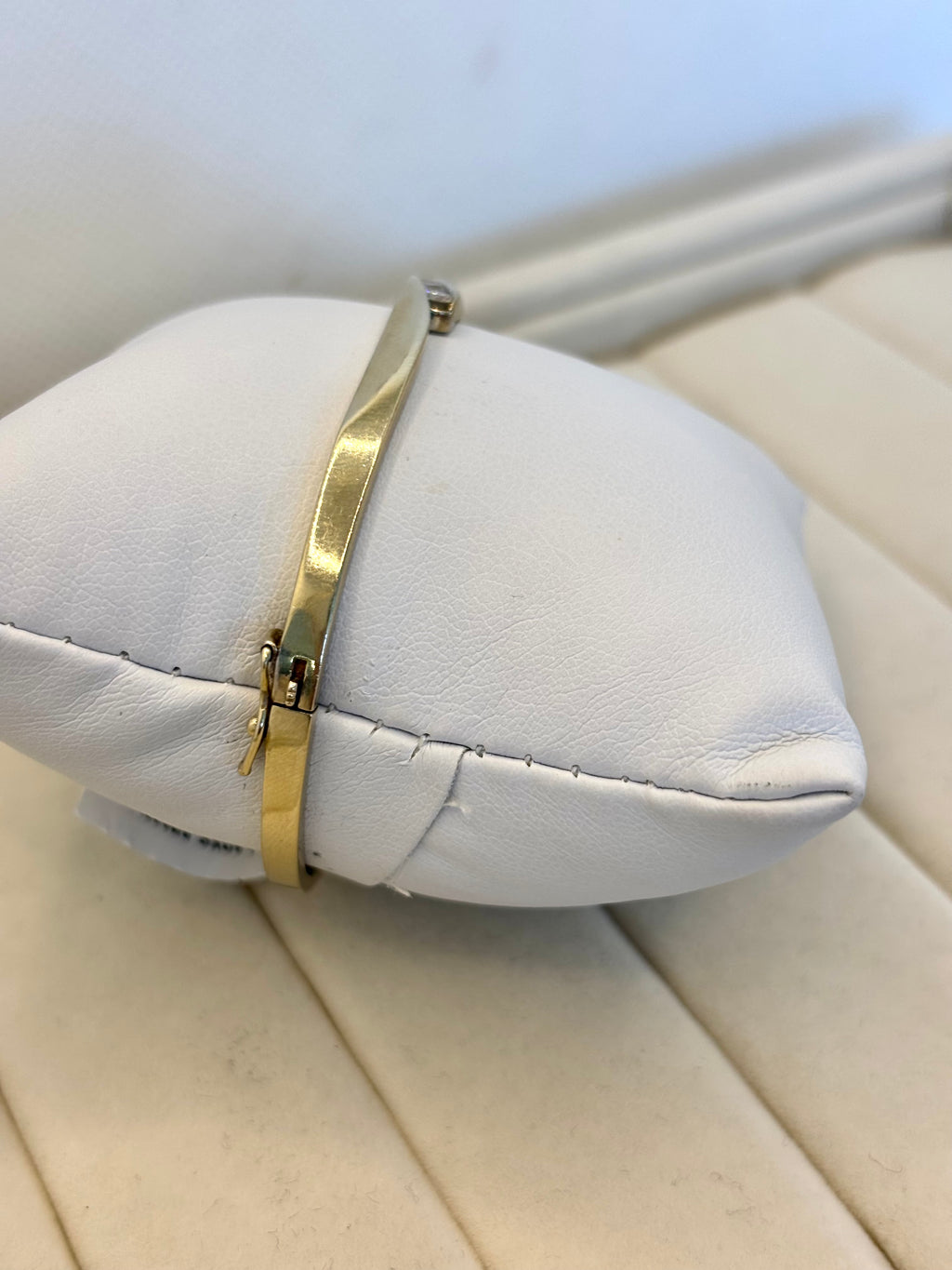 14K Yellow Gold Bangle Natural Three Diamond | Empire Jewelry and Loan