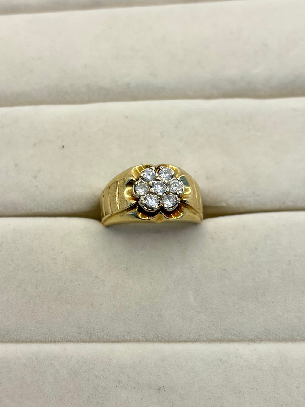 14K Yellow Gold Cluster Diamond Ring | Empire Jewelry and Loan