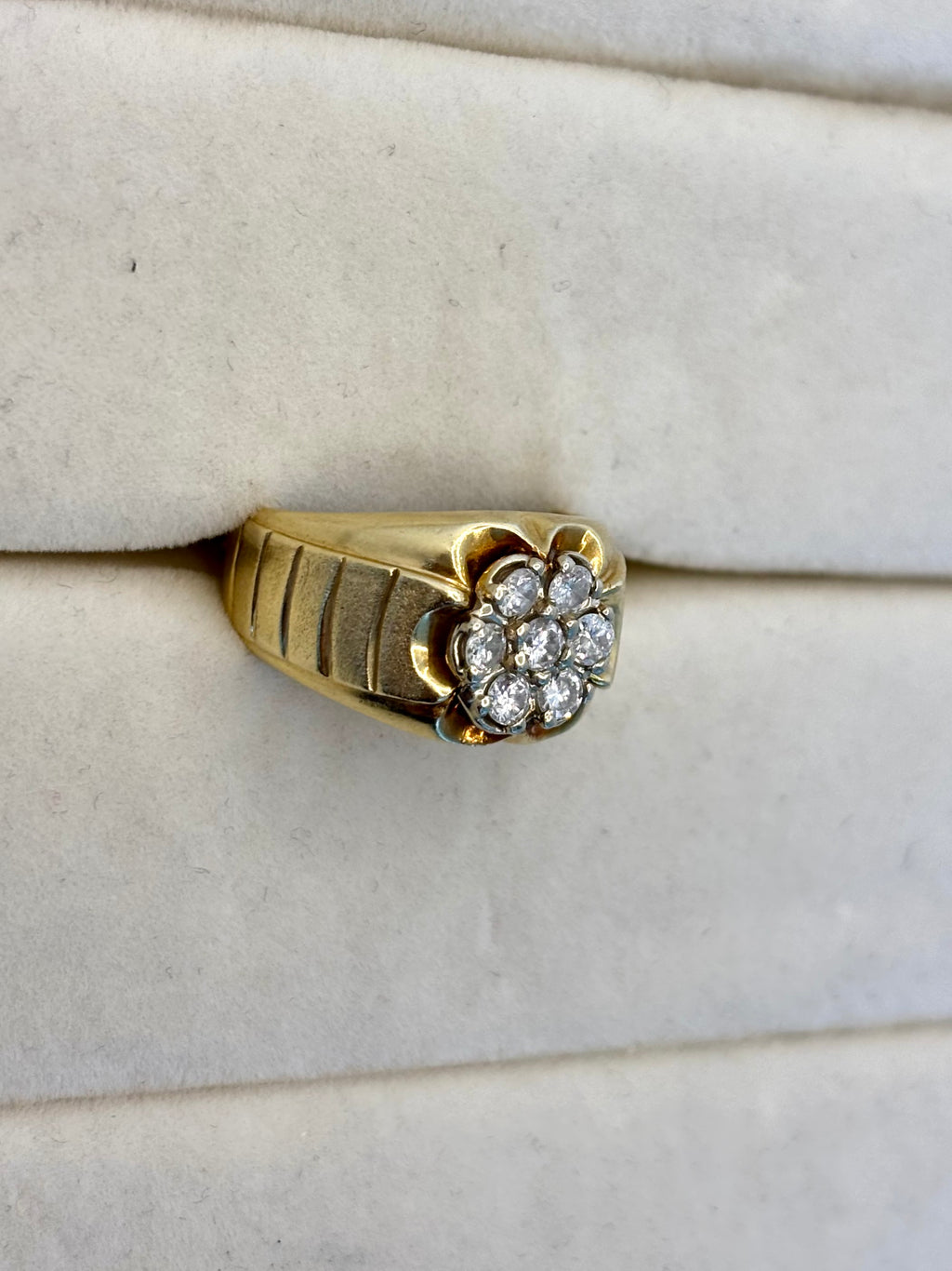 14K Yellow Gold Cluster Diamond Ring | Empire Jewelry and Loan