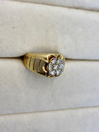 14K Yellow Gold Cluster Diamond Ring | Empire Jewelry and Loan