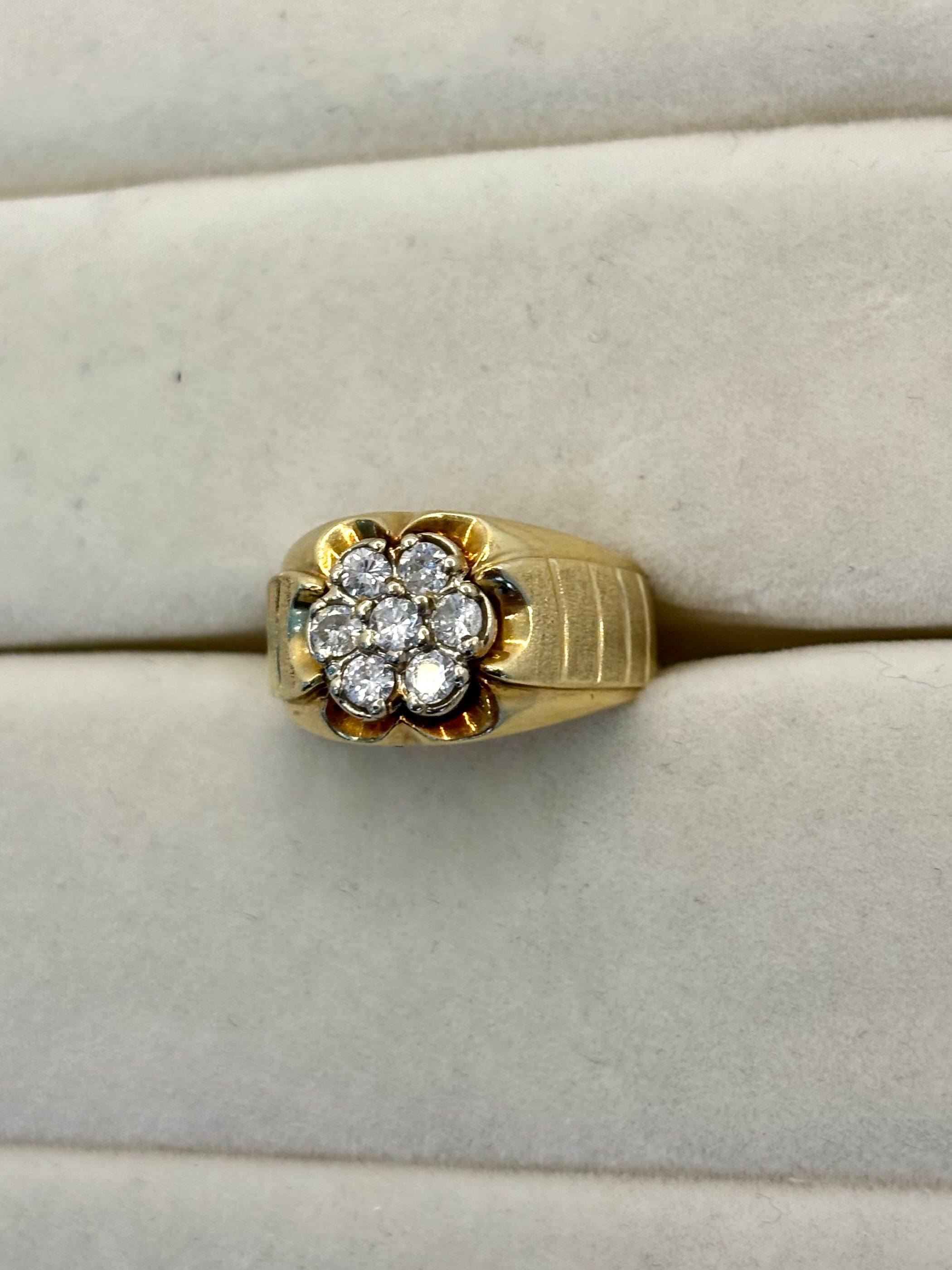 14K Yellow Gold Cluster Diamond Ring | Empire Jewelry and Loan