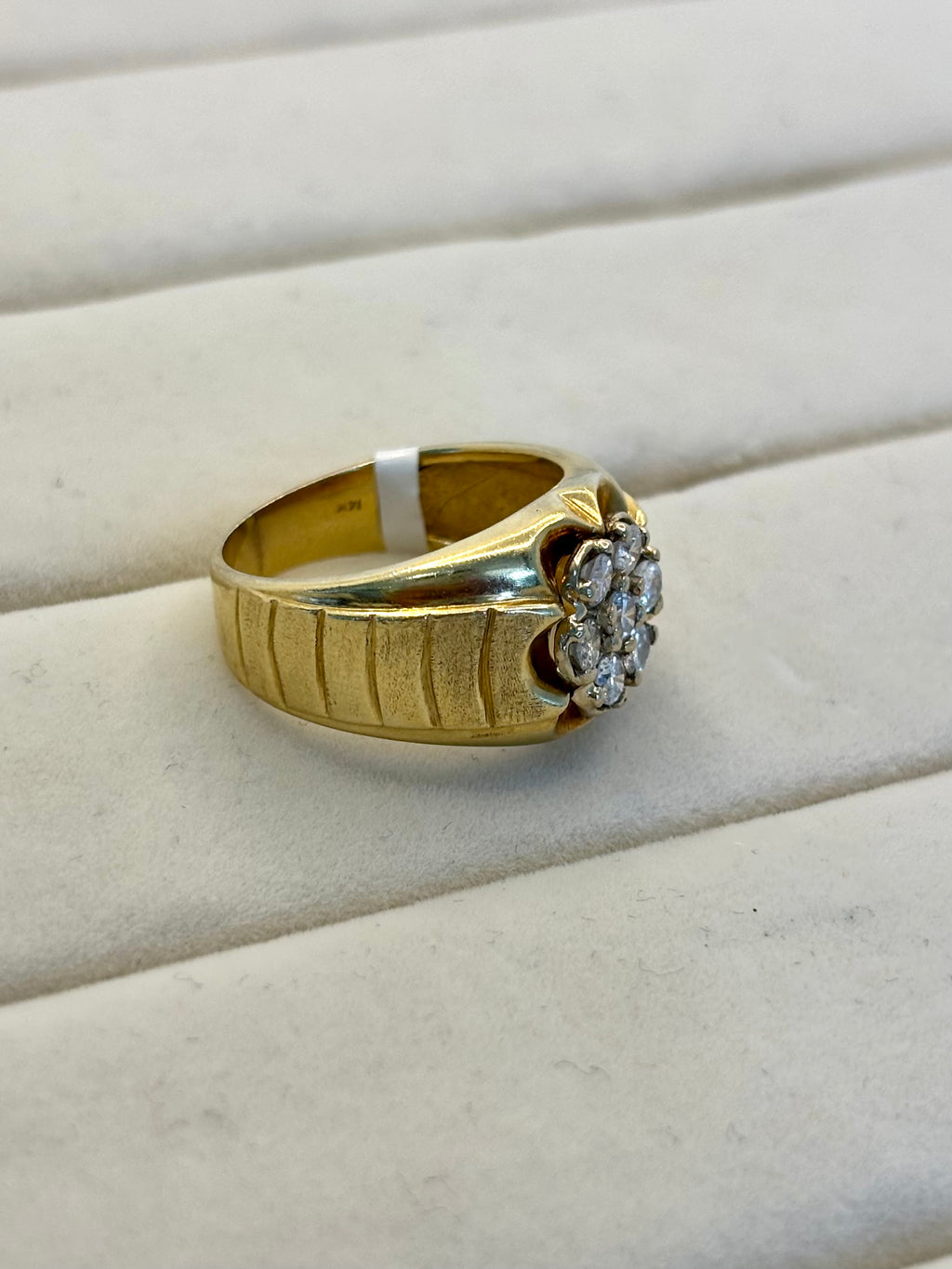 14K Yellow Gold Cluster Diamond Ring | Empire Jewelry and Loan