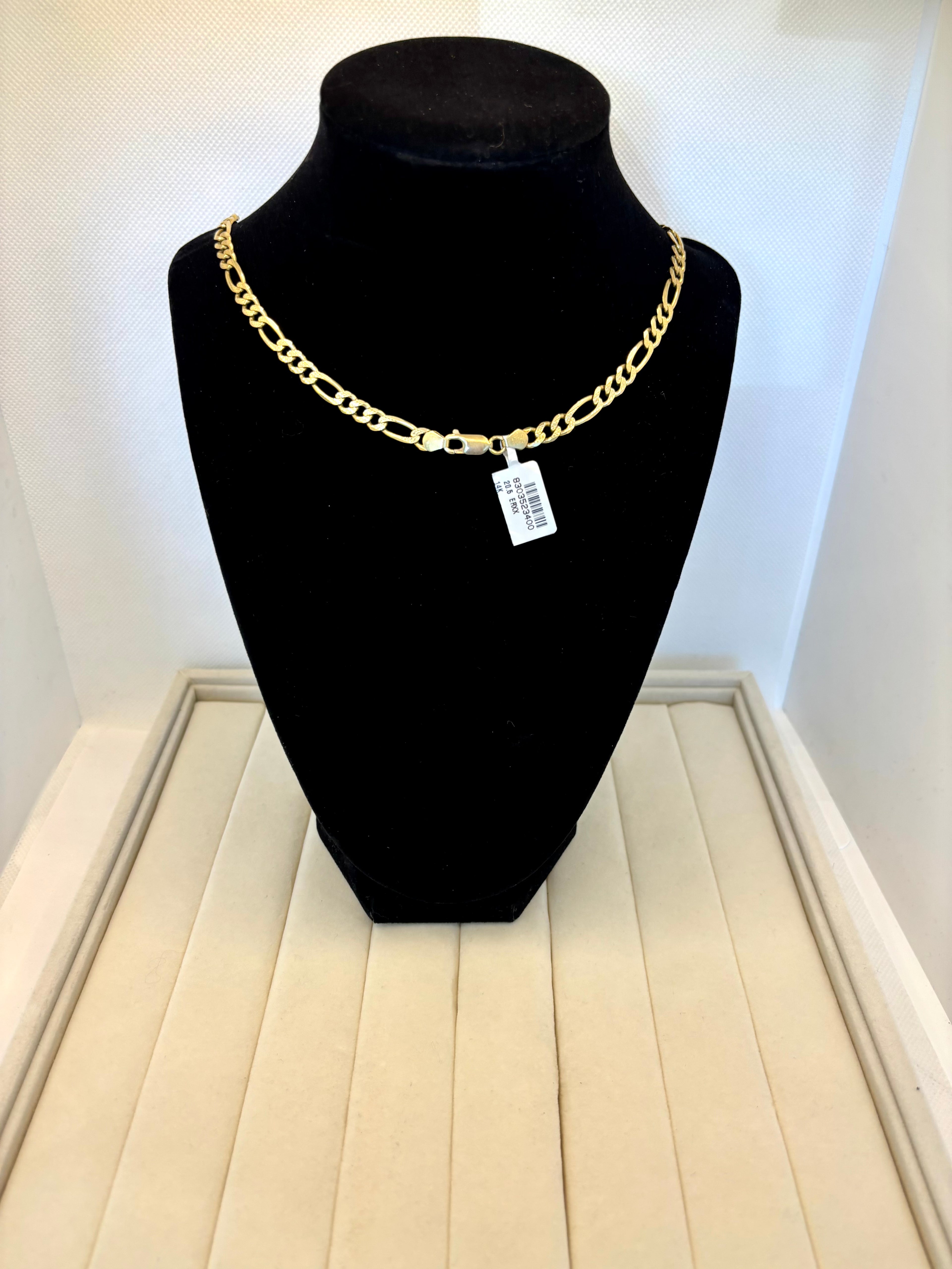 14K Yellow Gold Figaro Link Chain | Empire Jewelry and Loan