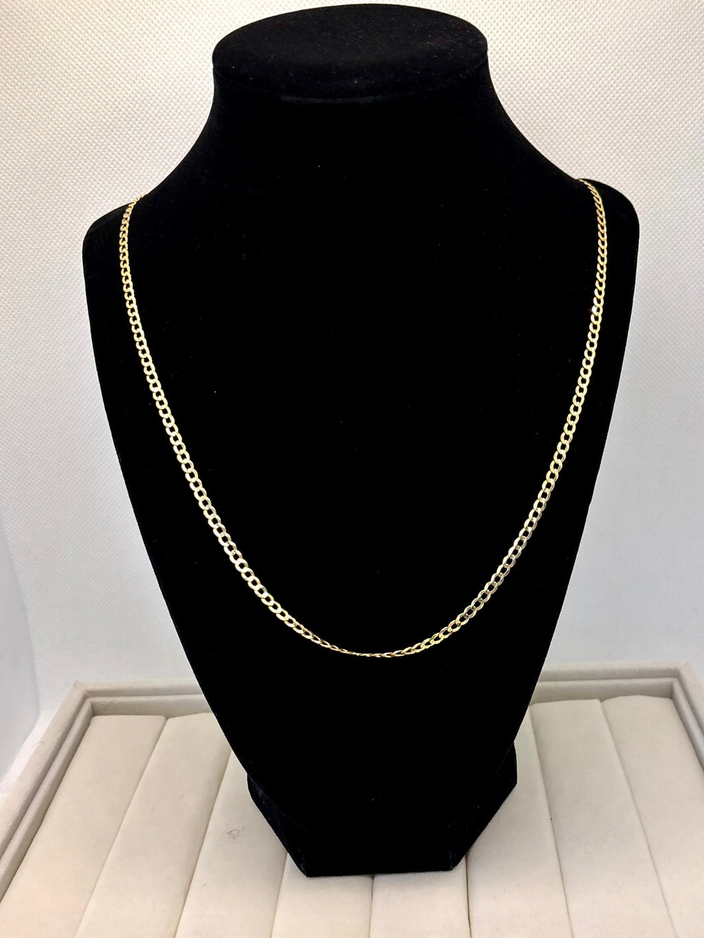 14K Yellow Gold Flat Curb Chain Necklace | Empire Jewelry and Loan