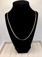 14K Yellow Gold Flat Curb Chain Necklace | Empire Jewelry and Loan