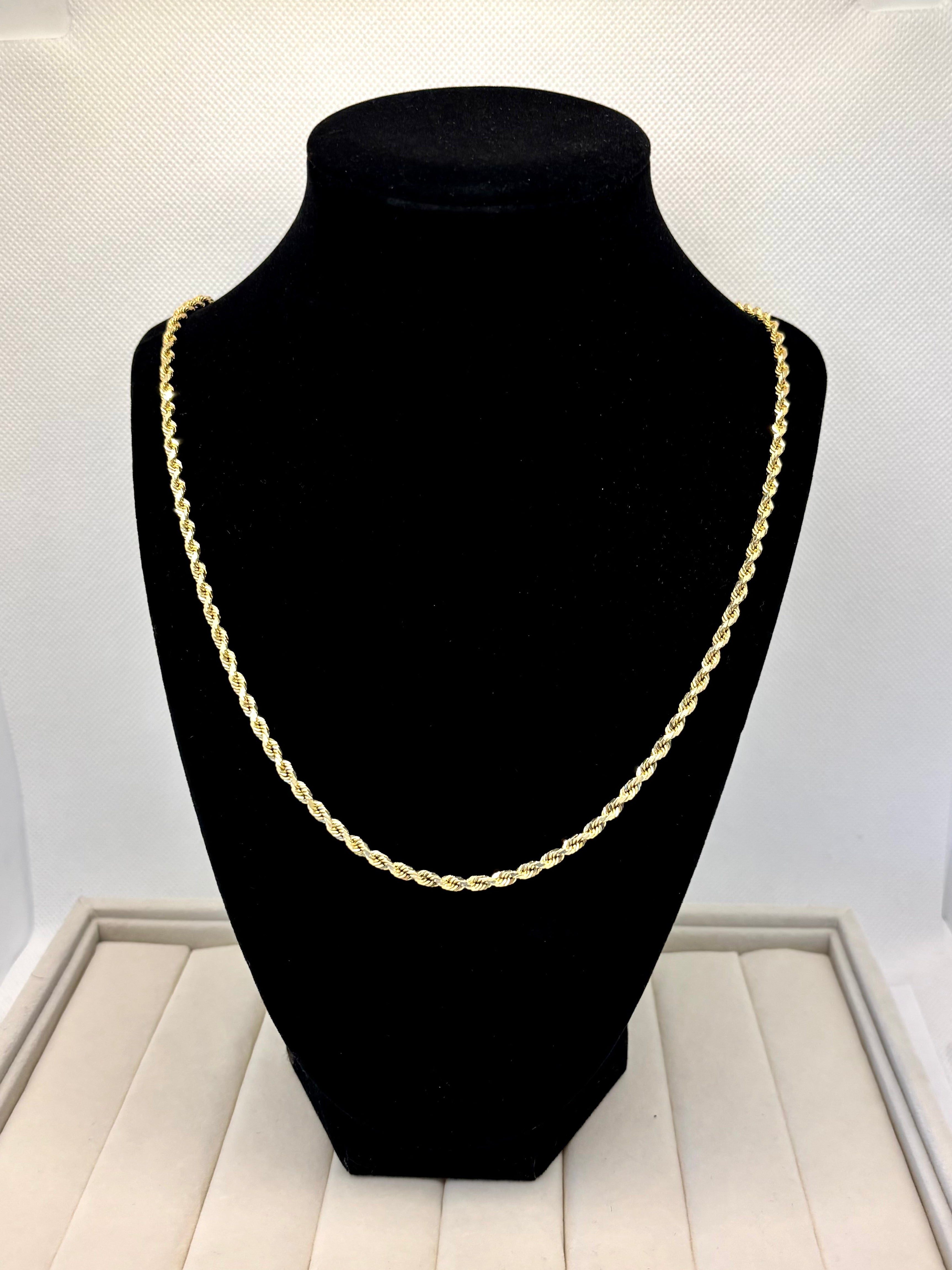 14K Yellow Gold Rope Chain Necklace | Empire Jewelry and Loan
