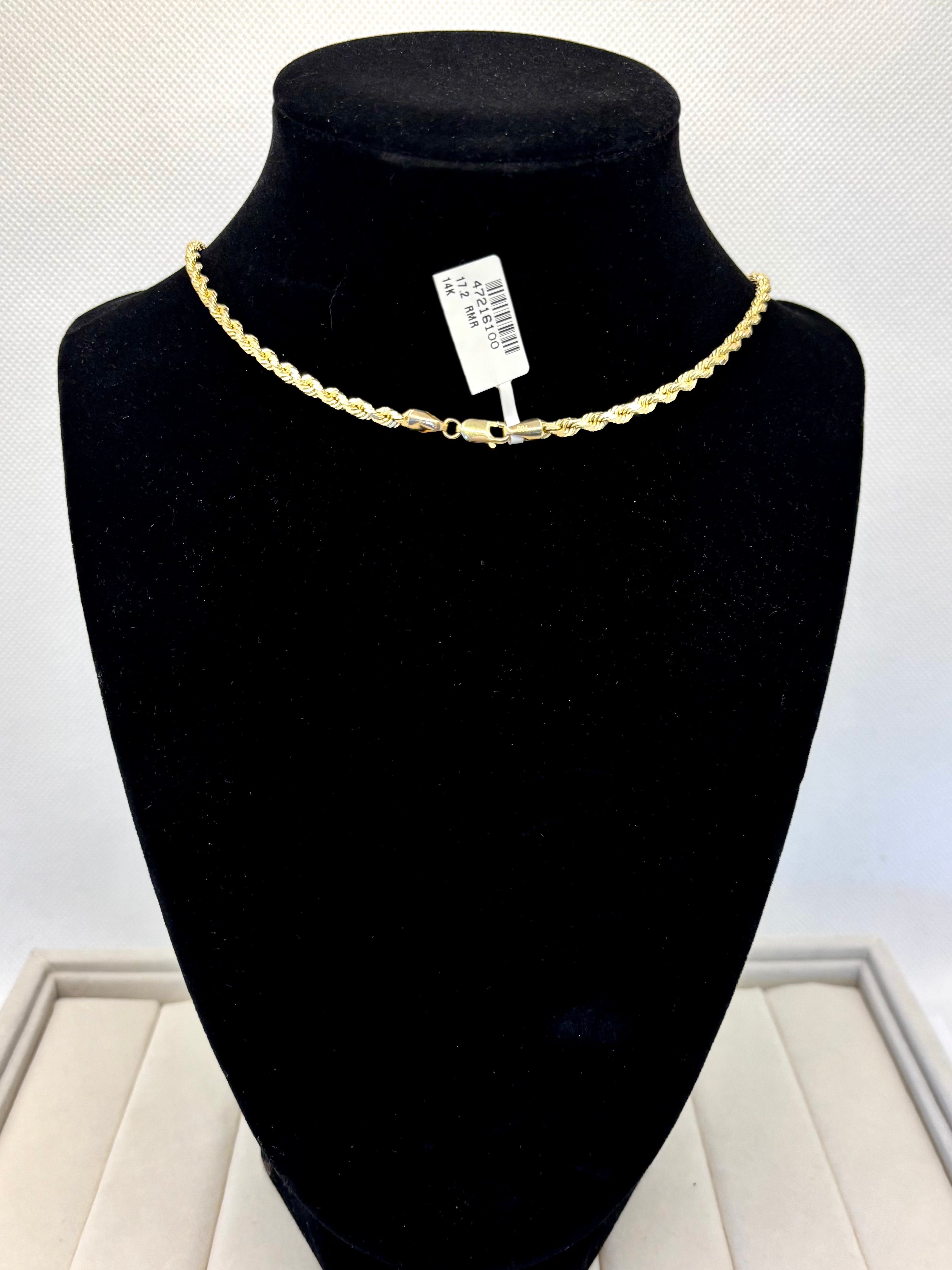 14K Yellow Gold Rope Chain Necklace | Empire Jewelry and Loan
