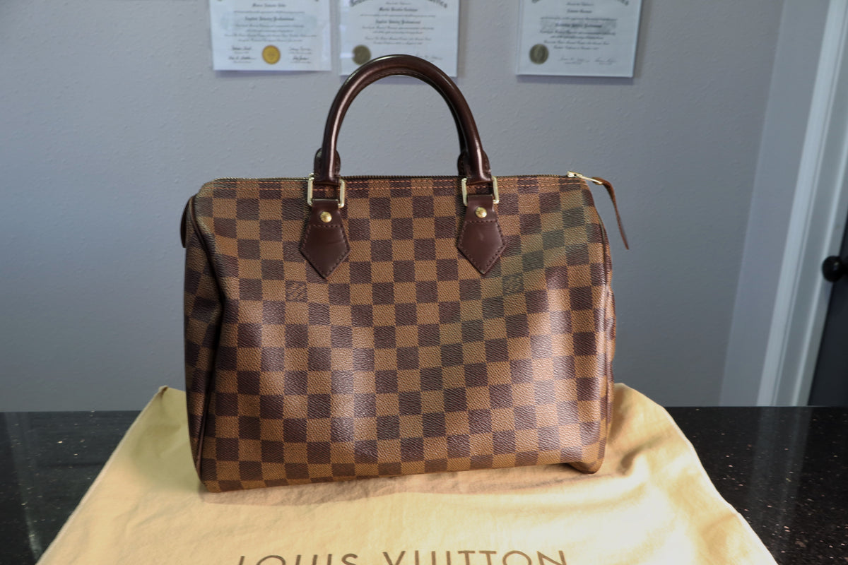 Louis Vuitton Damier Ebene Speedy Handbag