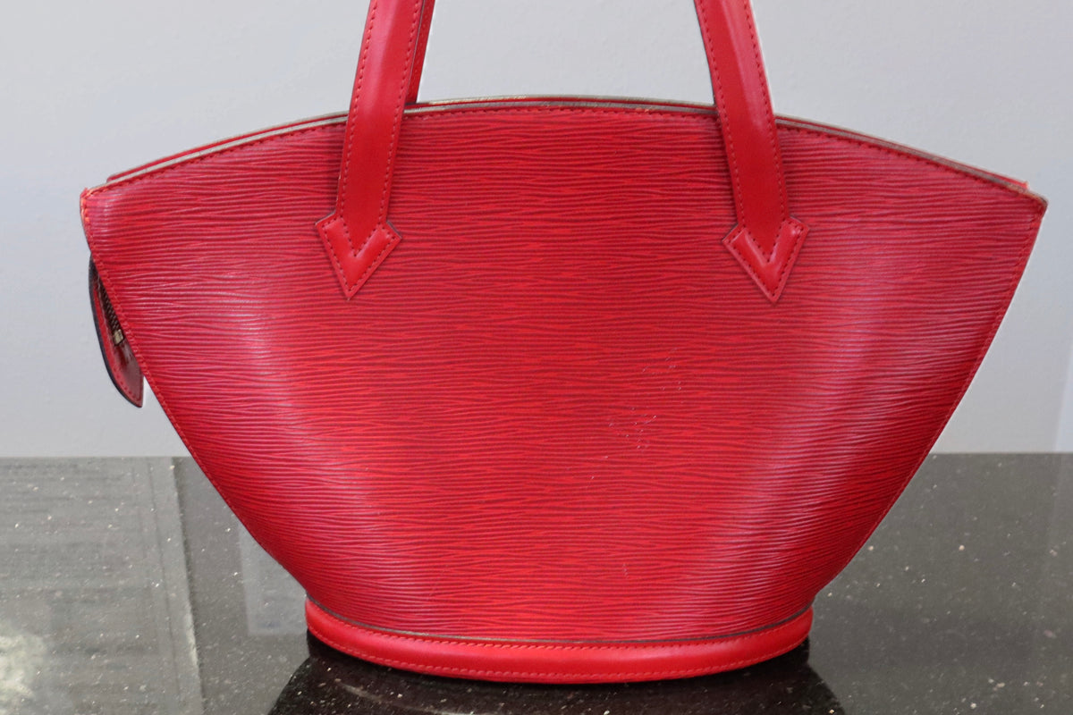 Louis Vuitton Castillan Red Epi Leather Saint Jacques Shopper Tote Bag
