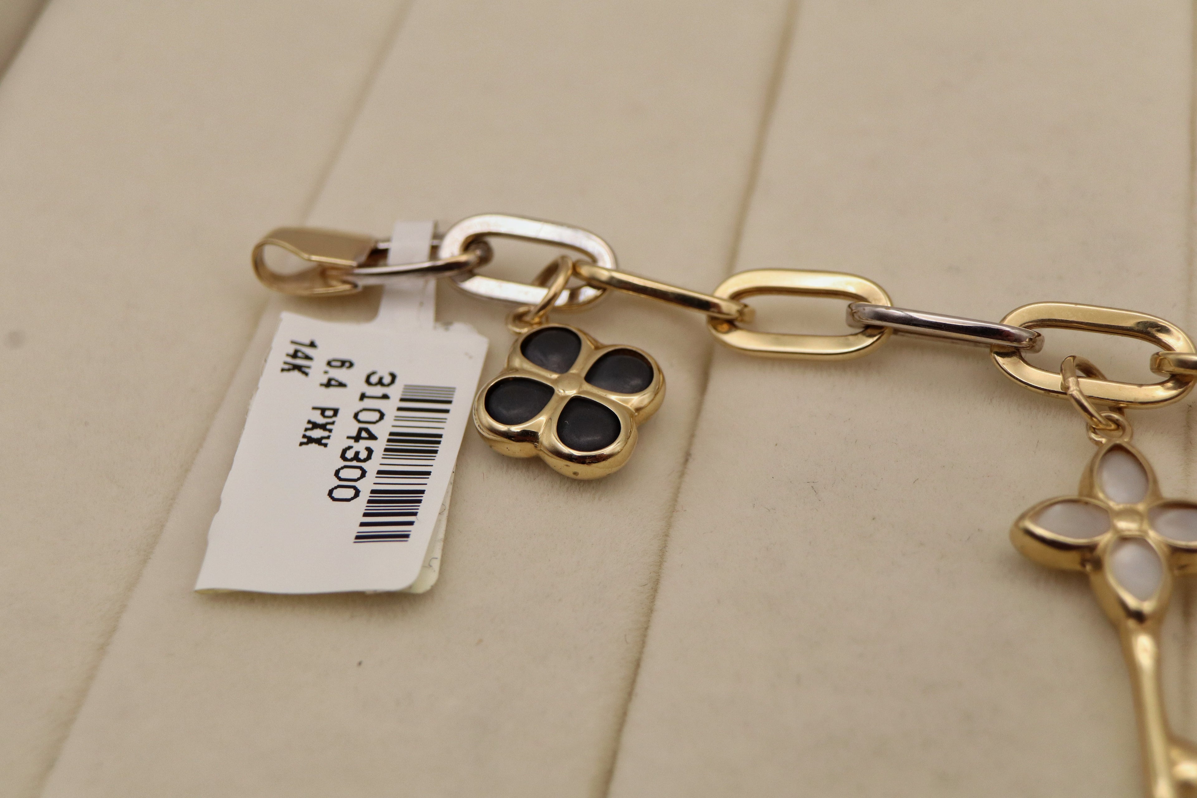 14k Yellow Gold Charm Bracelet