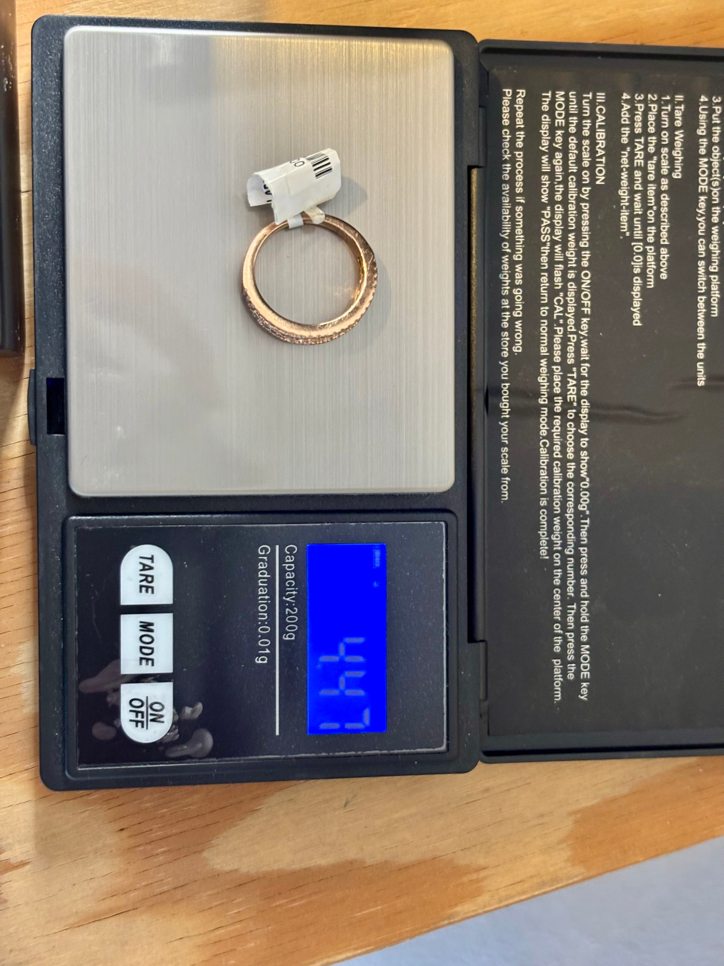 10K Yellow Gold Diamond Band Ring