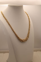 14k Yellow Gold Byzantine Chain