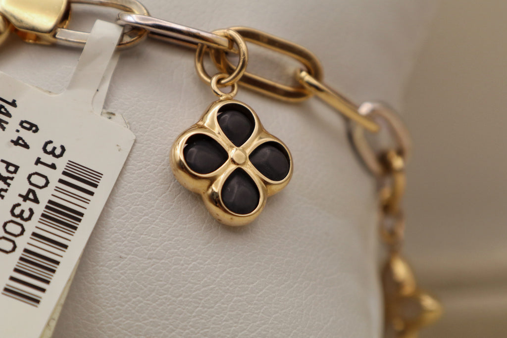 14k Yellow Gold Charm Bracelet