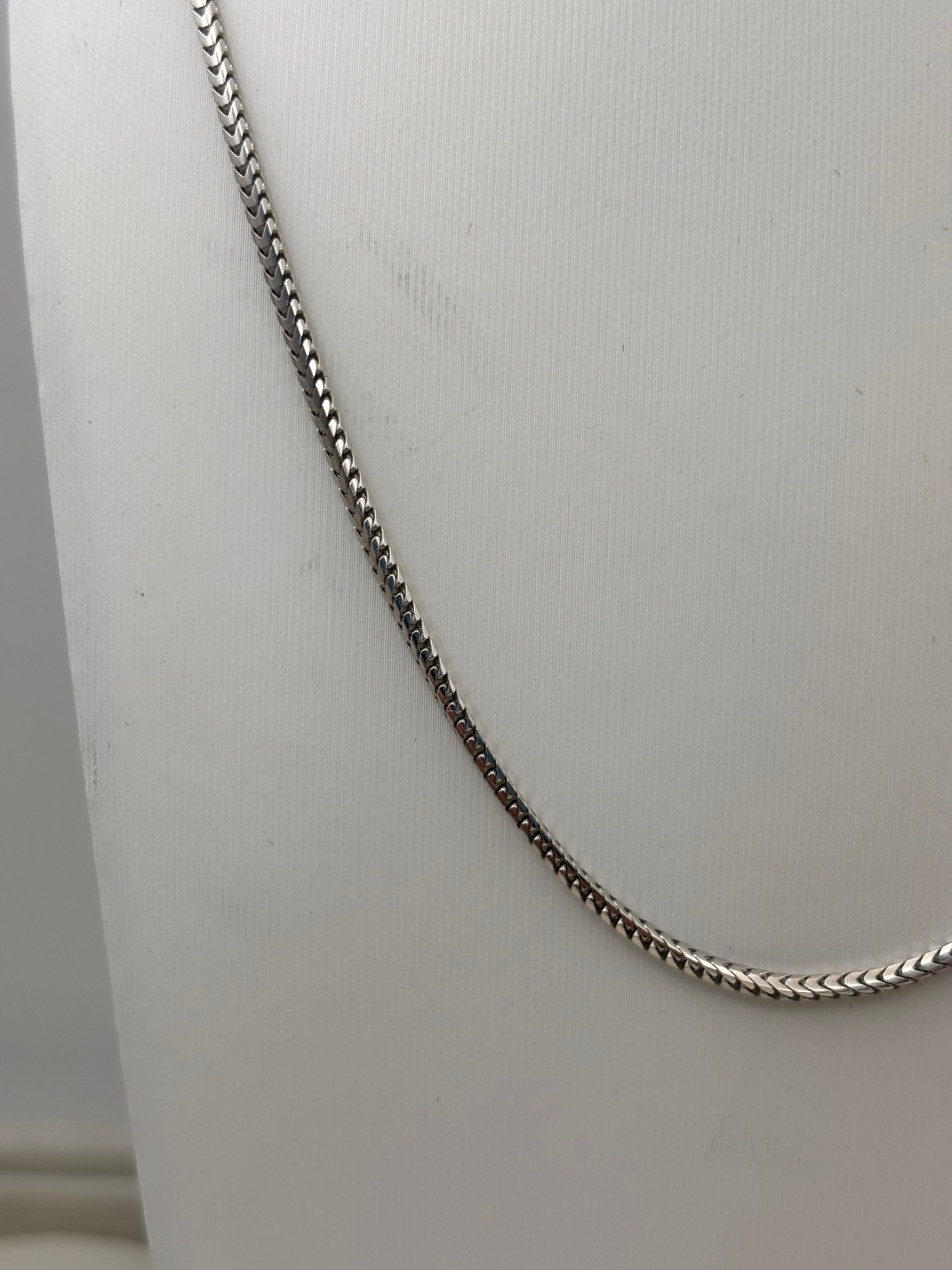 10k White Gold Snake Chain