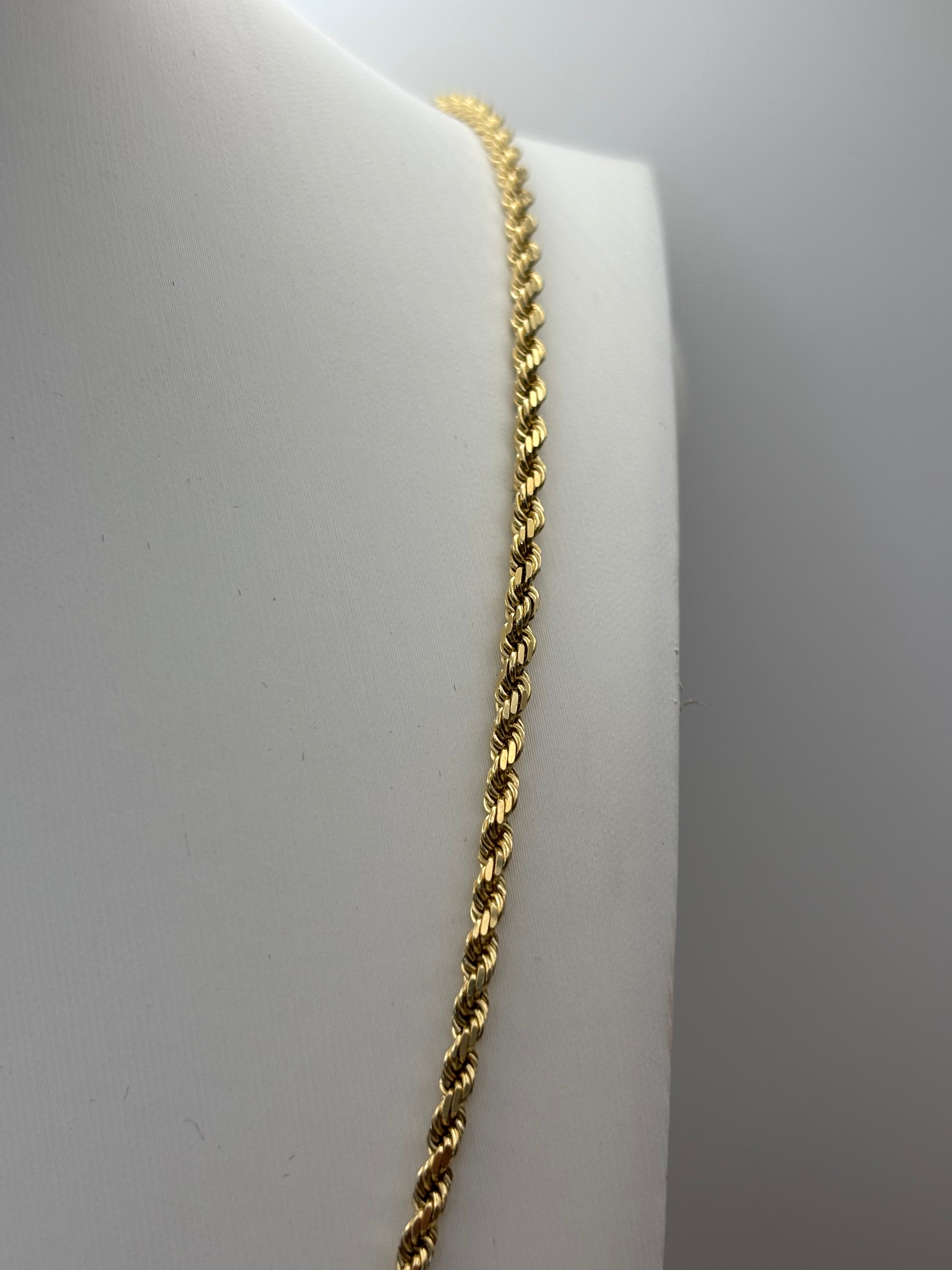 14k Yellow Gold Rope Chain