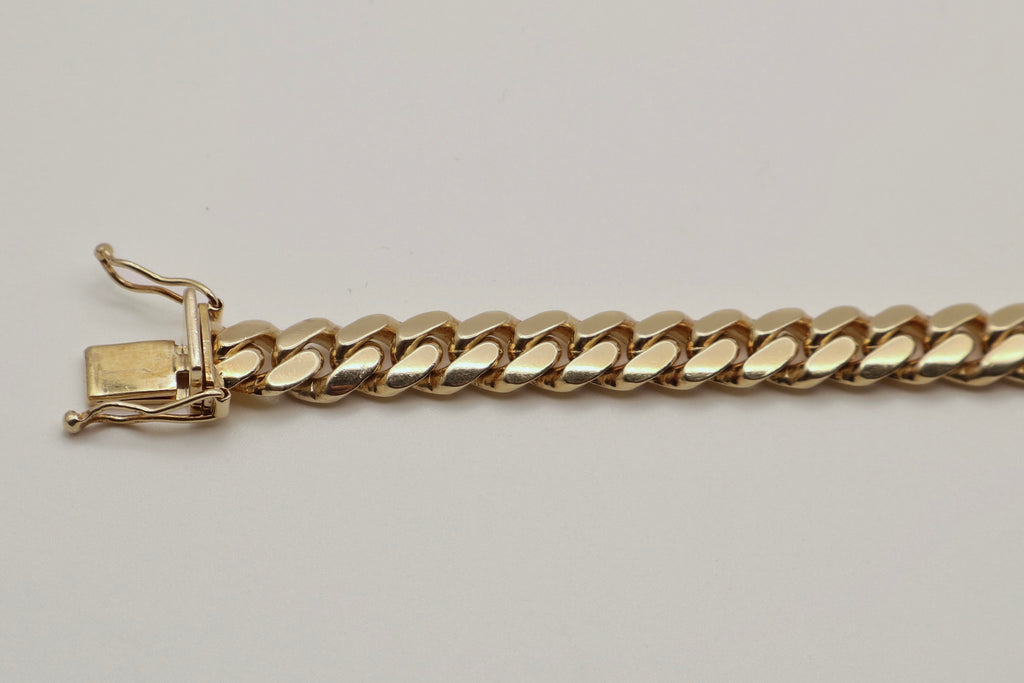 14k Yellow Gold Cuban Link Bracelet