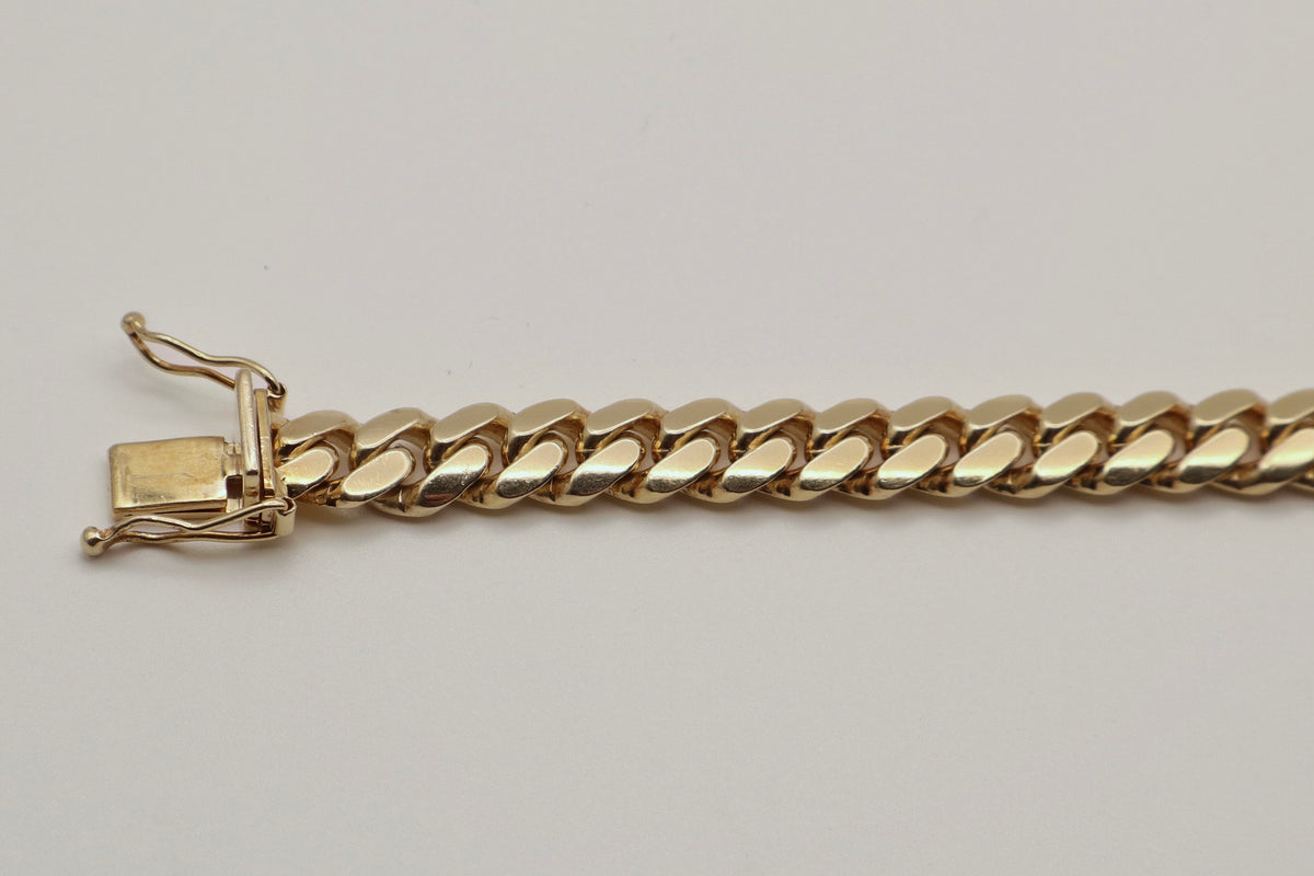 14k Yellow Gold Cuban Link Bracelet