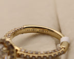 14k Yellow Gold Oval Diamond Halo Ring